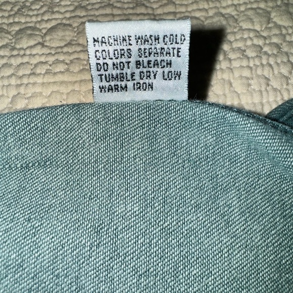 Vintage 80s Kikomo Long Sleeve Denim Shirt, Sz M - Picture 11 of 11